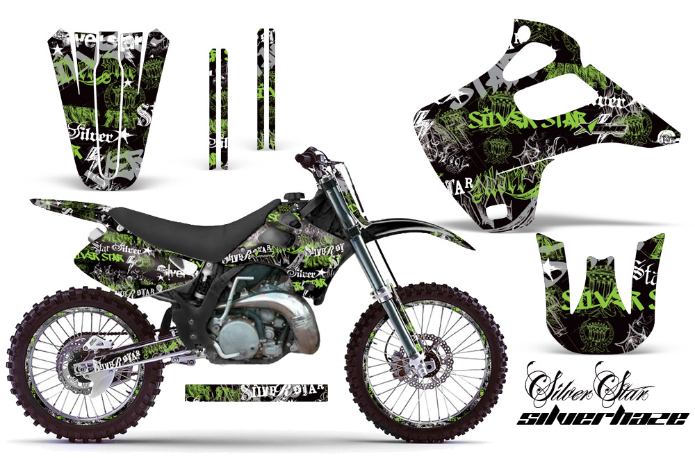 Kawasaki KX125 KX250 92-93 Graphics Kit SSSH GB NPs